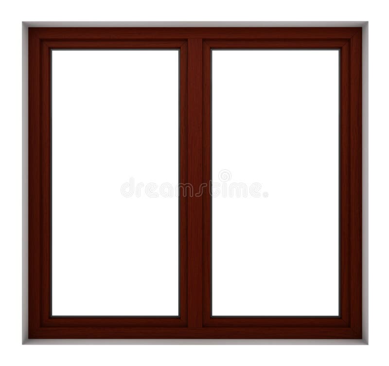 Wooden window frame stock illustration. Illustration of frame 139651664