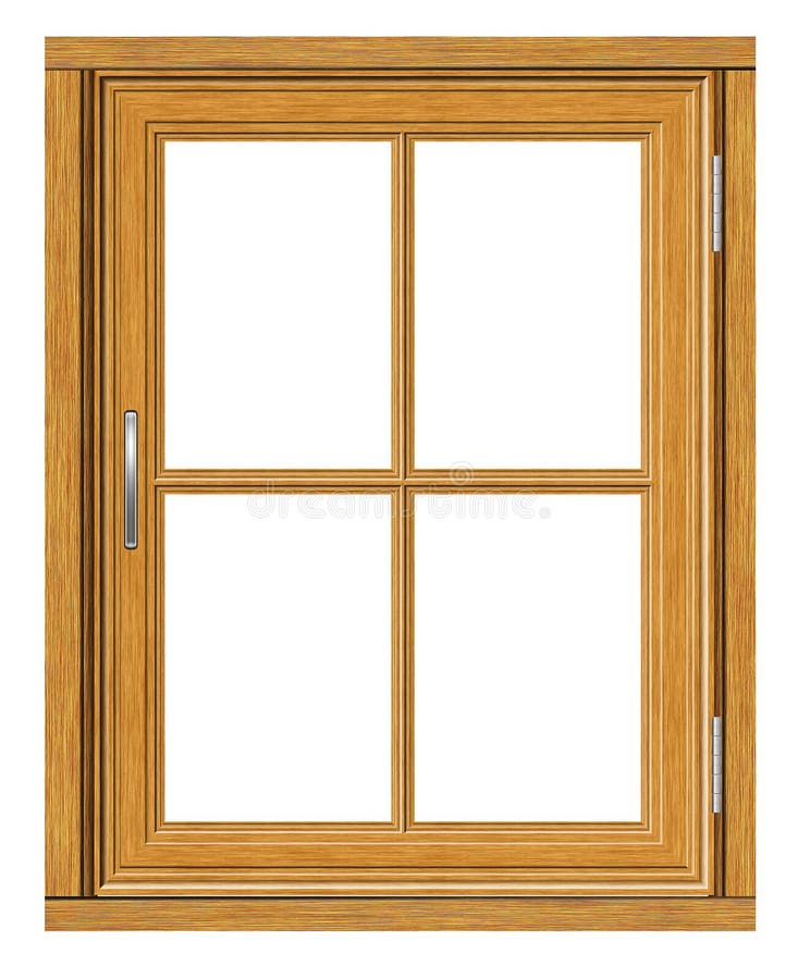 Wooden Window Frame stock illustration. Illustration of window 83136675