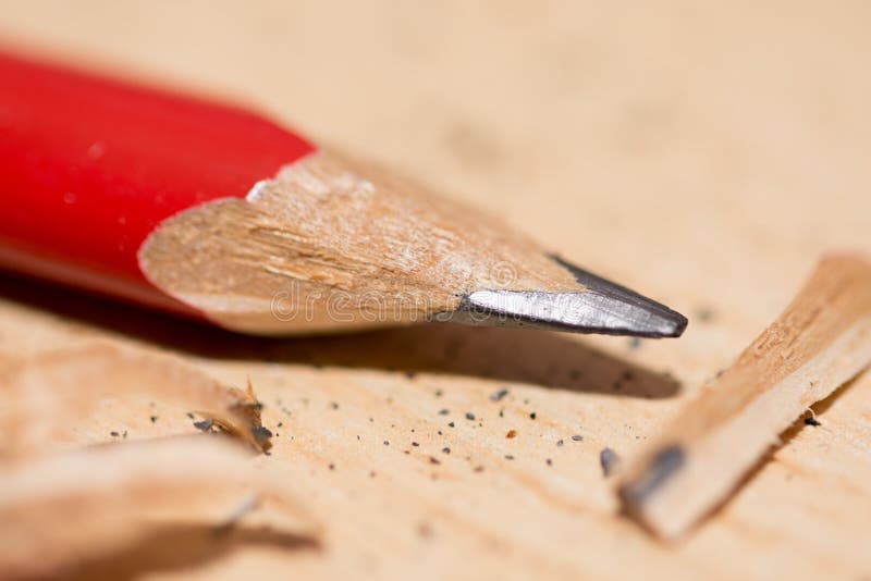 Wooden Woodworking Pencil on the Table Stock Photo Image of idea