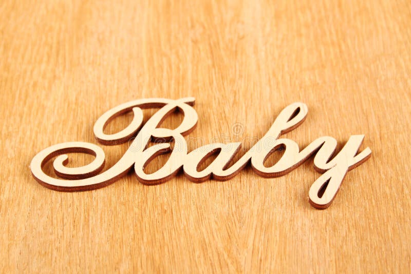 Wooden words Baby