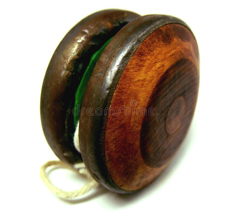 Wooden yoyo stock photo. Image of white, yoyo, wood 16408912