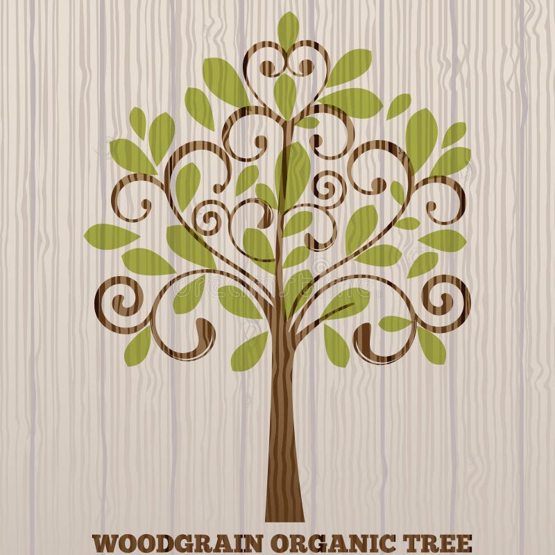 Woodgrain organische boom stock illustratie Woodgrain organische boom stock illustratie