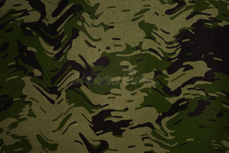 Woodland army camouflage tarp canvas texture stock photo