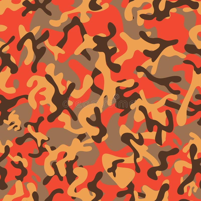 Woodland Camouflage Seamless Patterns Stock Illustration - Illustration ...