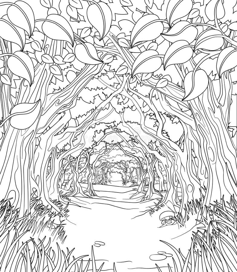 Woodlands fairy Portrait 2 stock illustration. Illustration of