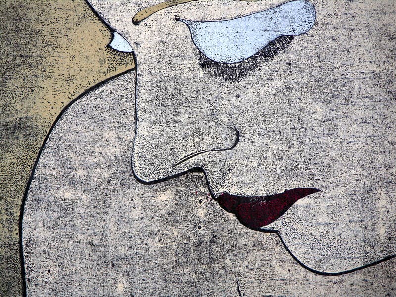 Woodprint de un retrato triste de la mujer libre illustration Woodprint de un retrato triste de la mujer libre illustration