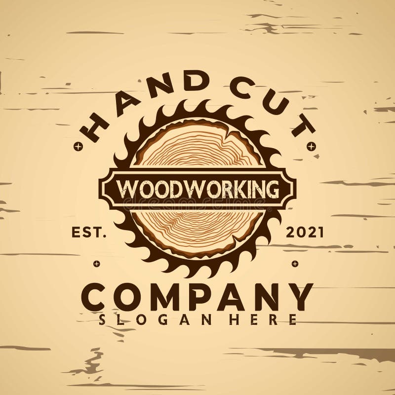 Woodworking Logo Icon Design Element Vector Illustration Stock Vector