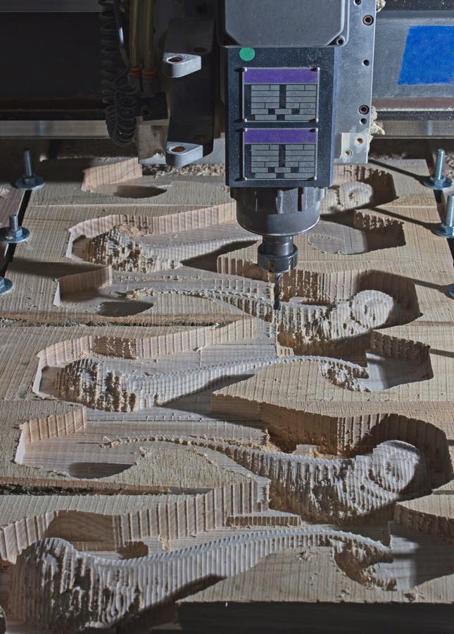Woodworking Milling Machine Stock Image Image of debris, carving 48998359