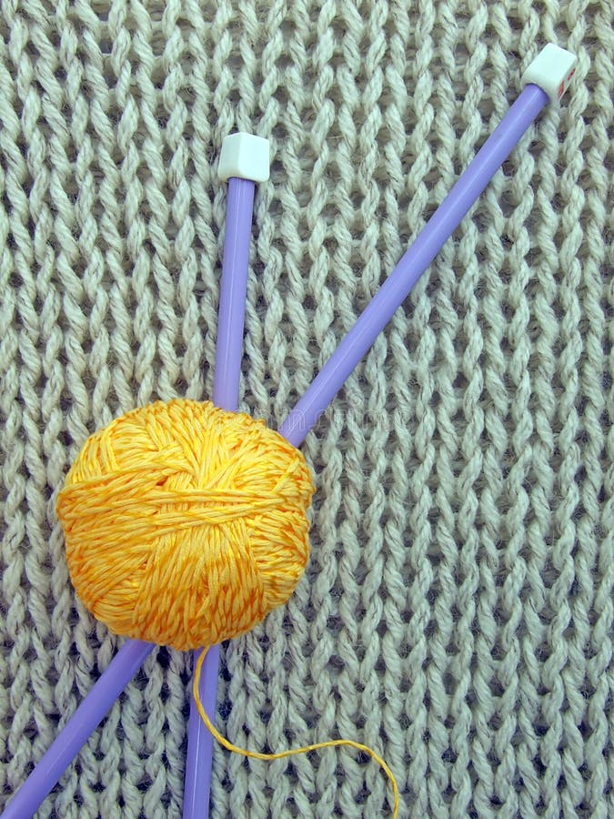 Wool and needles stock image. Image of ball, lying, background 15523763