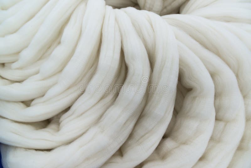 Wool Tops for Spinning Process Stock Photo Image of spin, pattern