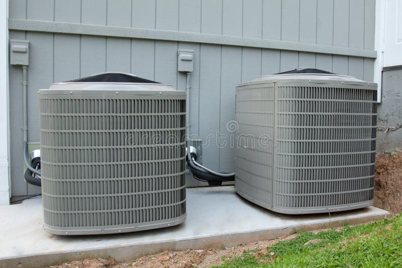 Woon Eenheden HVAC stock afbeelding Woon Eenheden HVAC stock afbeelding