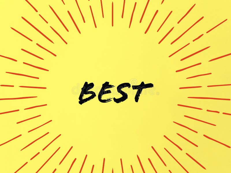 The Word Best in Black Color on the Yellow Background Stock Illustration - Illustration of word, color: 150547586 The Word Best in Black Color on the Yellow Background Stock Illustration - Illustration of word, color: 150547586