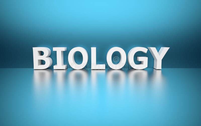 Biology Word DNA Strand Science Learning Stock Illustration