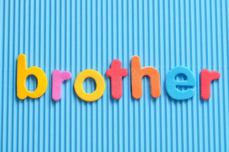 The word brother stock photo. Image of relationship - 107857926