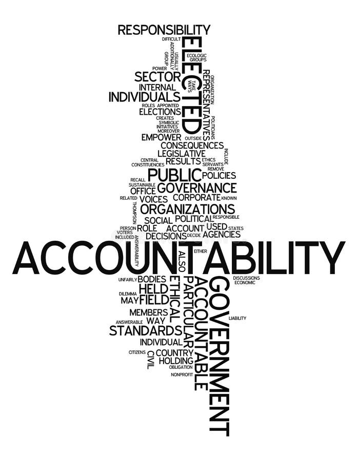 Word Cloud Accountability stock illustration