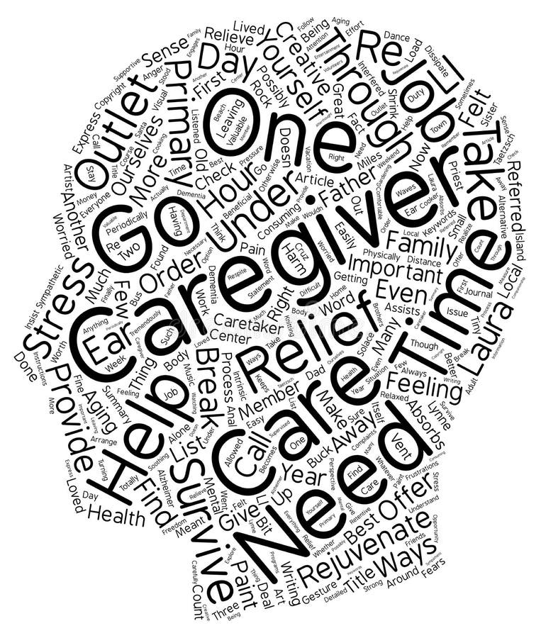 caregiver clip art black and white