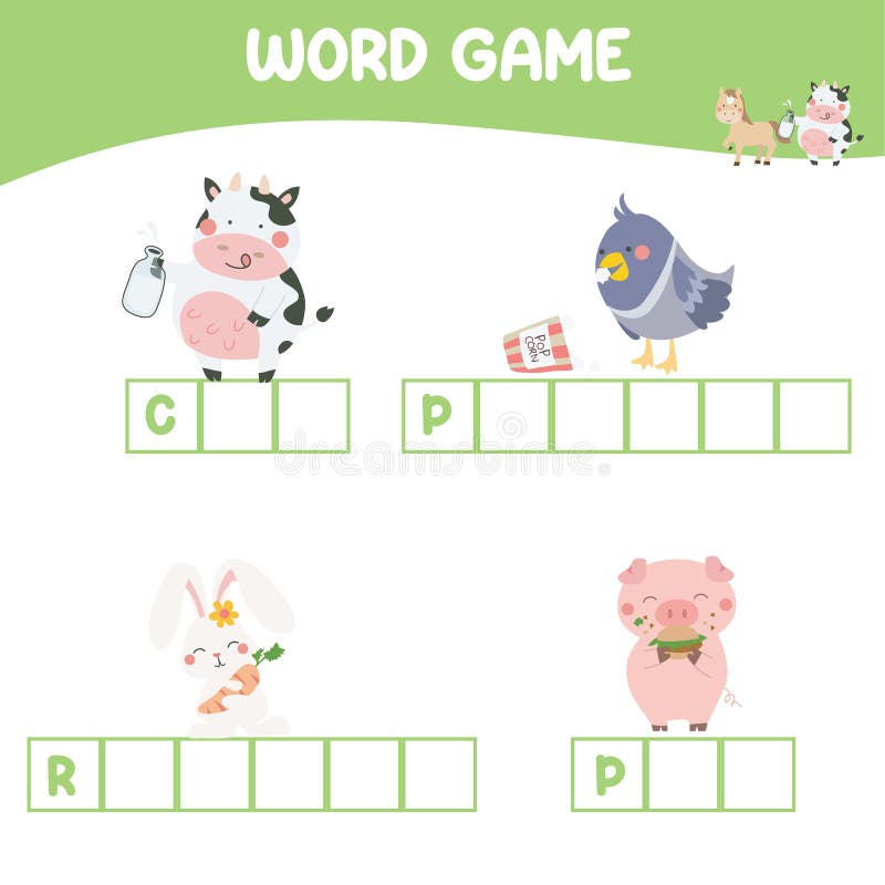 Word Game Worksheet Complete Animals Name Worksheet Writing Practice Word Game Worksheet Complete Animals Name Worksheet Writing Practice