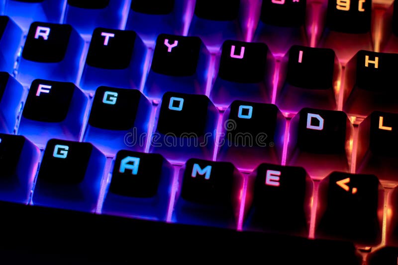 Word is a Good Game on the Keyboard. the Concept of Gaming or Esports Stock  Photo - Image of esports, mechanical: 225447972