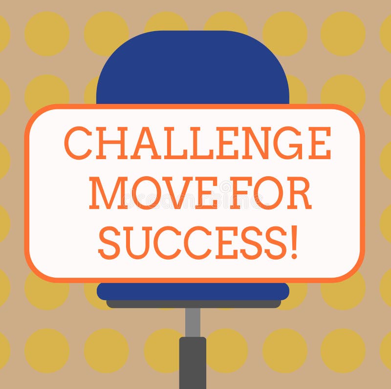 Word het schrijven de Beweging van de tekstuitdaging voor Succes Bedrijfsconcept voor Professionele bewegingenstrategieën om Spat royalty-vrije illustratie Word het schrijven de Beweging van de tekstuitdaging voor Succes Bedrijfsconcept voor Professionele bewegingenstrategieën om Spat royalty-vrije illustratie