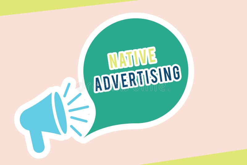 Word het schrijven tekst Inheemse Reclame Het bedrijfsconcept voor Online Betaalde Advertenties past de Vormfunctie van Webpagina royalty-vrije illustratie Word het schrijven tekst Inheemse Reclame Het bedrijfsconcept voor Online Betaalde Advertenties past de Vormfunctie van Webpagina royalty-vrije illustratie
