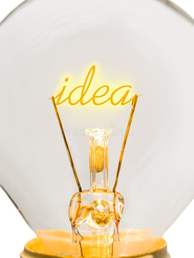 Word Idea in lamp