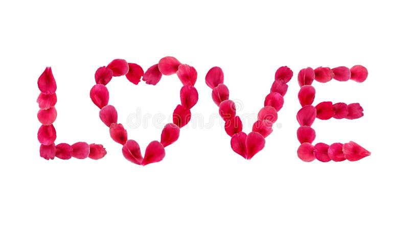 Red Rose Wooden Letter Word Lv Stock Photo 776229517