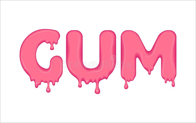 Word made of pink gum.