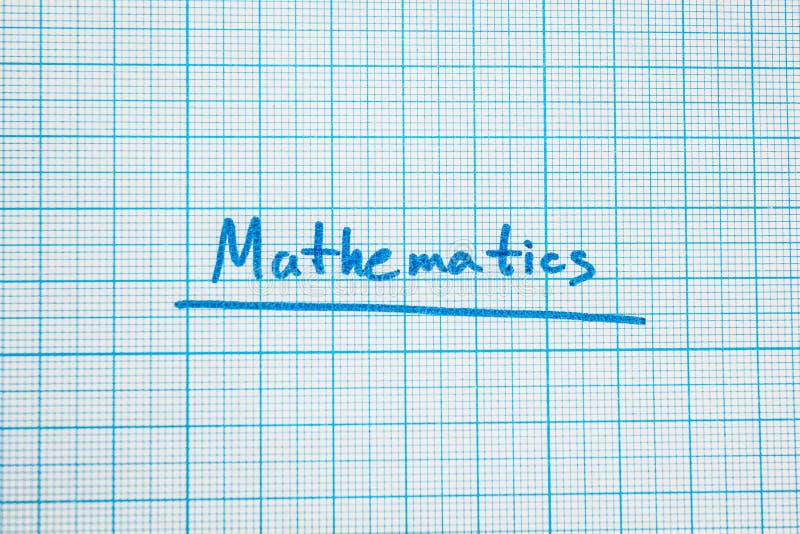 The word `mathematics` is close-up. vector illustration The word `mathematics` is close-up. vector illustration