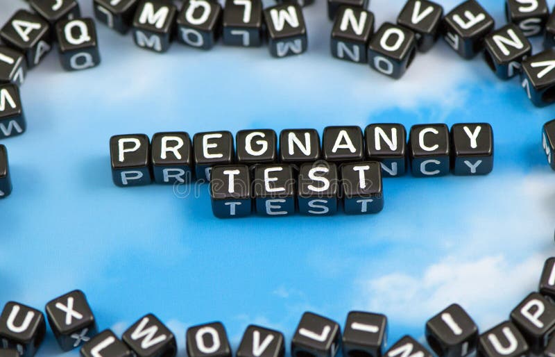 The word Pregnancy test stock photo. Image of hospital 85206680
