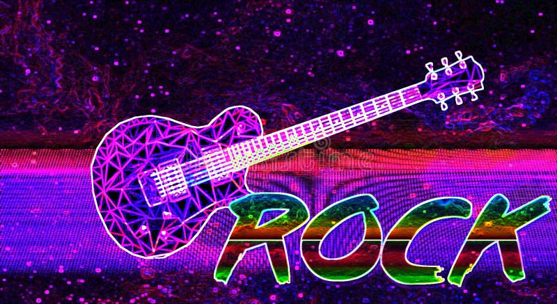 Word Rock Vaporwave Colorful and Purple Galaxy Wallpaper Stock ...