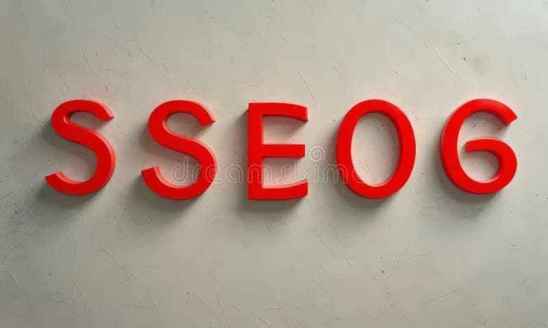 Red sign that says sss0g vector illustration