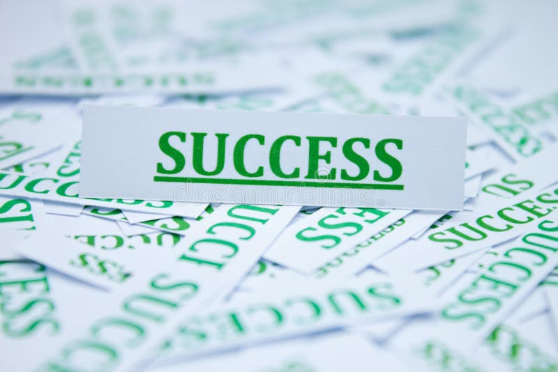 The word success. royalty free stock photography