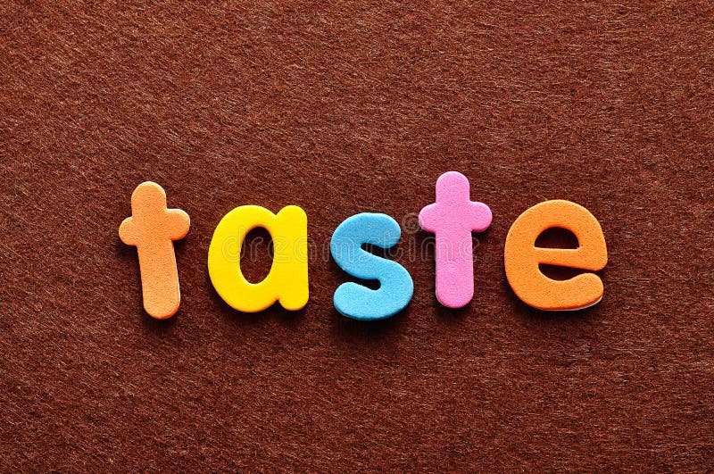 The Words Senses, Feel, Taste, Look, Hear and Smell Stock Image Image