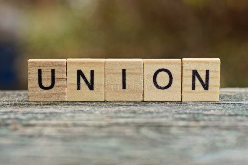 Word Union Made of Brown Wooden Letters Stock Photo Image of symbol Word Union Made of Brown Wooden Letters Stock Photo Image of symbol