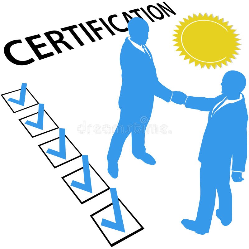 Word verklaard verdienen Officieel Certificatiedocument royalty-vrije illustratie Word verklaard verdienen Officieel Certificatiedocument royalty-vrije illustratie