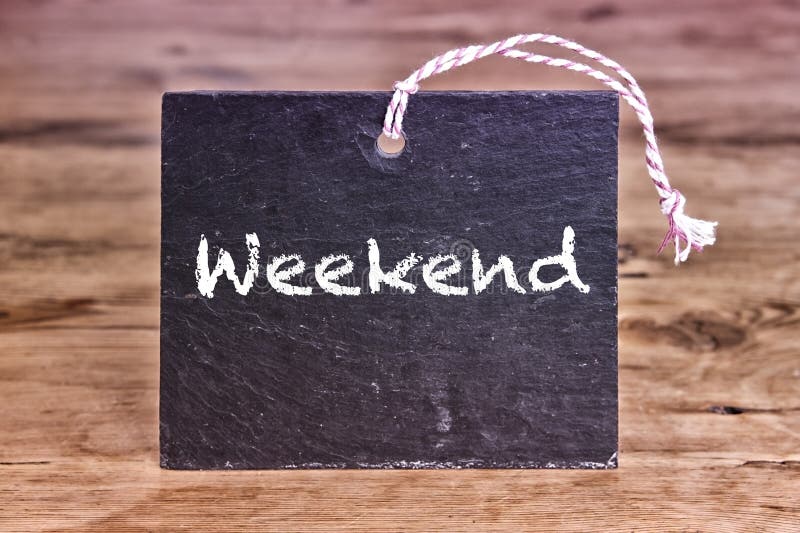 Word Weekend Written On Wood Block. Have A Wonderful Weekend Text Stock ...