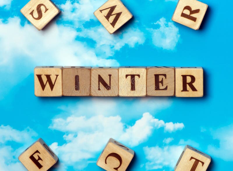 The word winter stock image. Image of hello, keywords 85215963