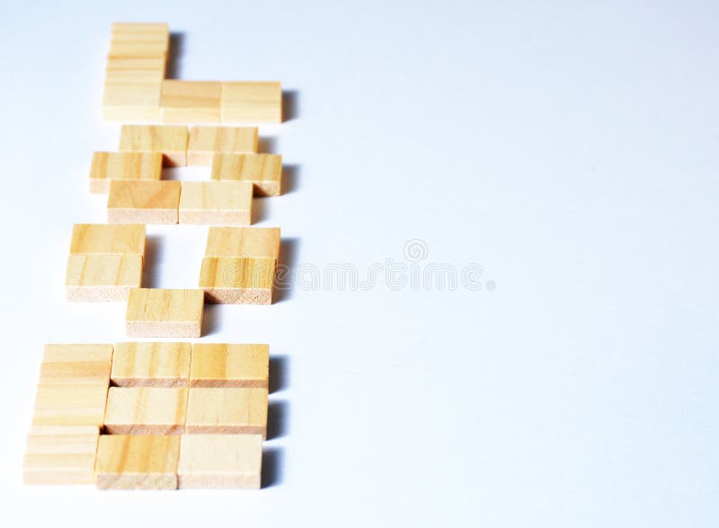 Wooden Alphabet on a White Background. Stock Photo - Image of concept ...