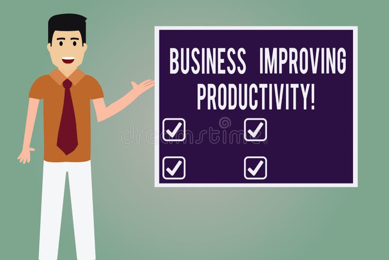 Word Writing Text Business Improving Productivity. Business Concept for