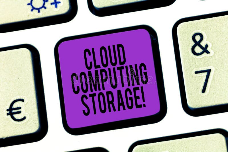 Word writing text Cloud Computing Storage. Business concept for digital data is stored in logical pools or internet royalty free stock images Word writing text Cloud Computing Storage. Business concept for digital data is stored in logical pools or internet royalty free stock images
