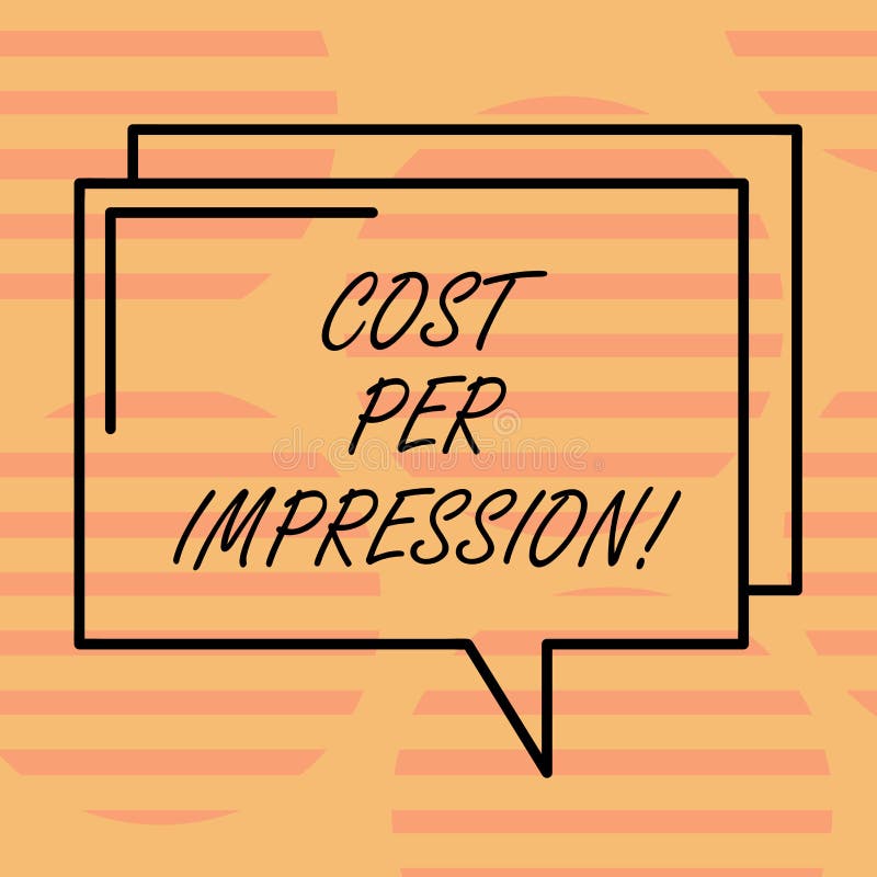 calculate cost per impression calculate cost per impression