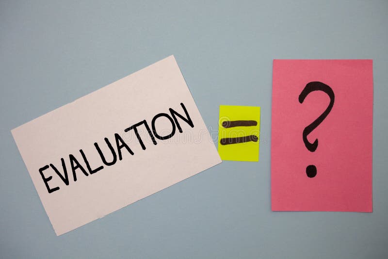 Evaluation Of A Value Judgment On Something