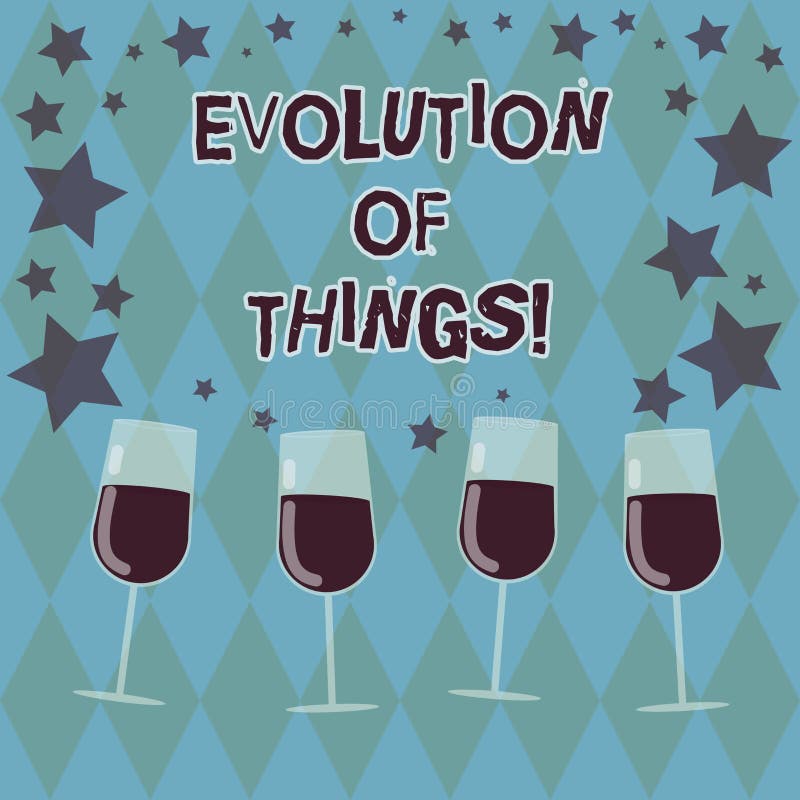 Word Writing Text Evolution of Things. Business Concept for Process