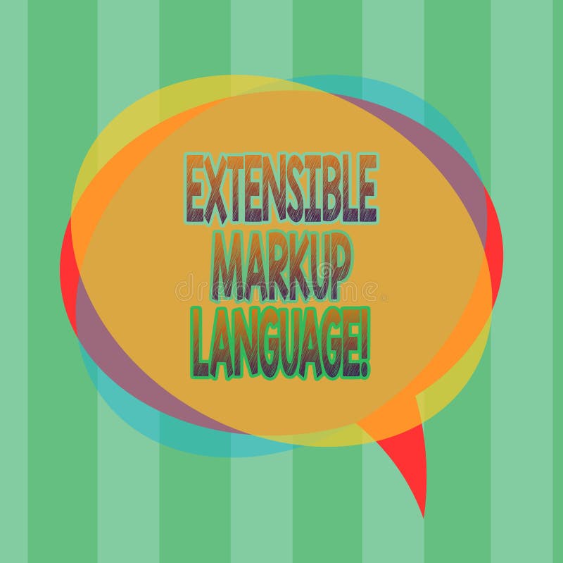 Word Writing Text Extensible Markup Language. Business Concept for