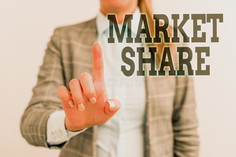 Word Writing Text Market Share. Business Concept for the Portion of a ...