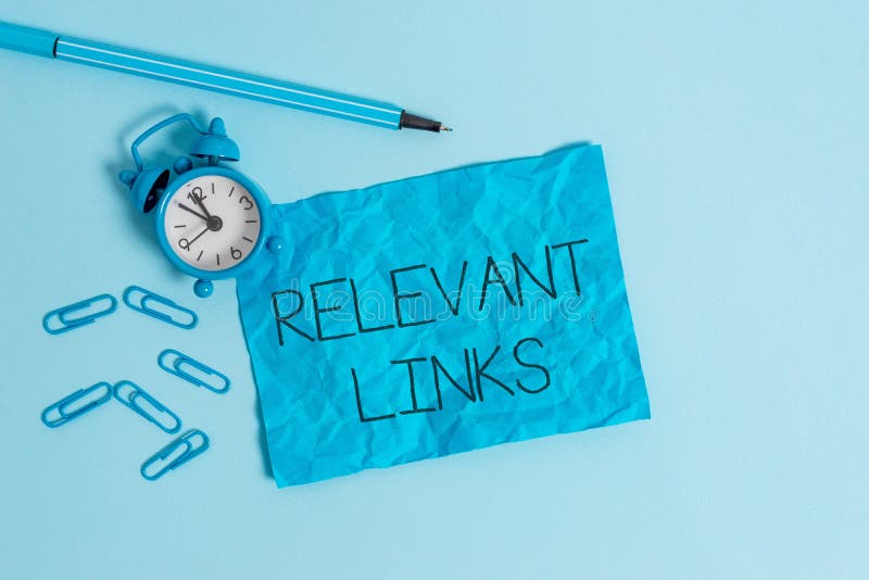 Word writing text Relevant Links. Business concept for Significant sites for a particular topic Associated Metal alarm. Word writing text Relevant Links royalty free stock photo Word writing text Relevant Links. Business concept for Significant sites for a particular topic Associated Metal alarm. Word writing text Relevant Links royalty free stock photo