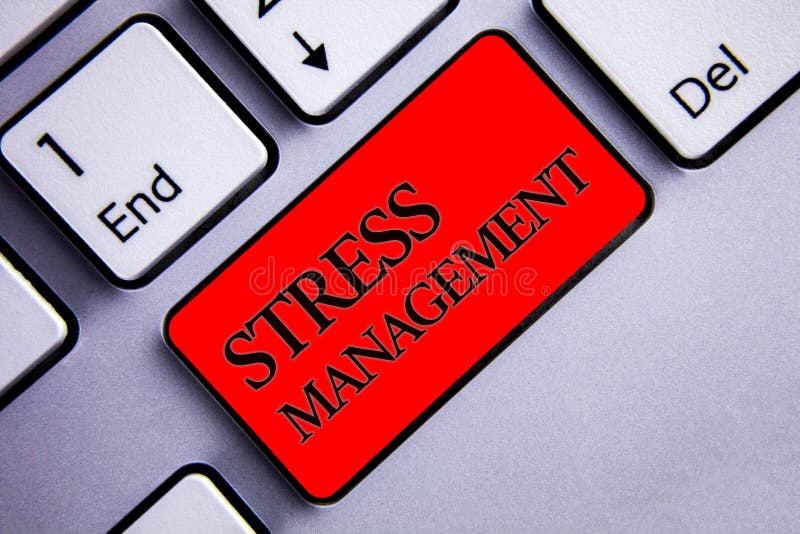 Word Writing Text Stress Management Business Concept For Meditation