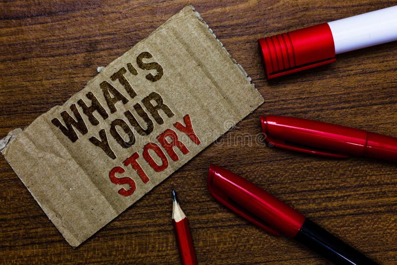 Word writing text What s is Your Story. Business concept for asking someone tell me about himself Share experience Pen pencil cap