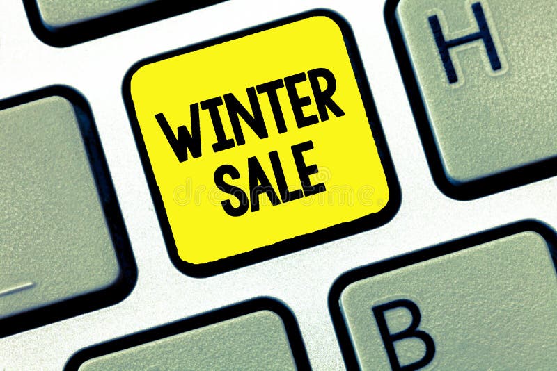 Word writing text Winter Sale. Business concept for Discounts offered at the end of year Holiday sales lower prices stock images Word writing text Winter Sale. Business concept for Discounts offered at the end of year Holiday sales lower prices stock images