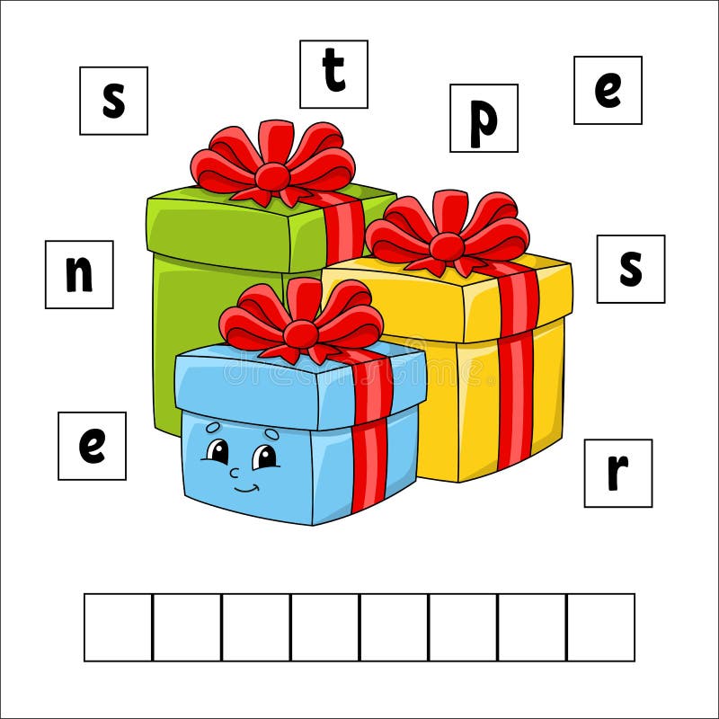 words-puzzle-presents-education-developing-worksheet-learning-game-for-kids-activity-page